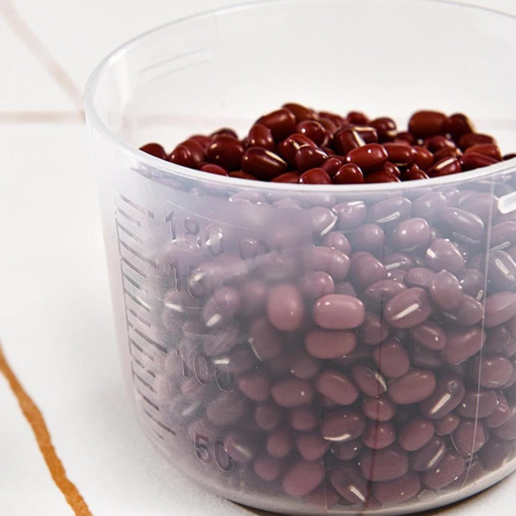 Cube Rice Storage Box, Kitchen Sealed Food Container, Transparent Grain Storage Tank, Food Storage Container with Pouring Spout And Measuring Cup Lid, Kitchen Pantry Organizer Cube Rice Storage Box, Kitchen Sealed Food Container, Transparent Grain Storage Tank, Food Storage Container with Pouring Spout And Measuring Cup Lid, Kitchen Pantry Organizer